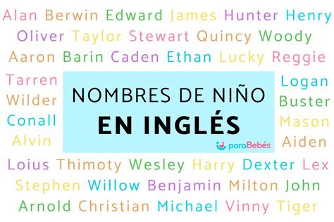 +200 Nombres de niño en inglés con su significado